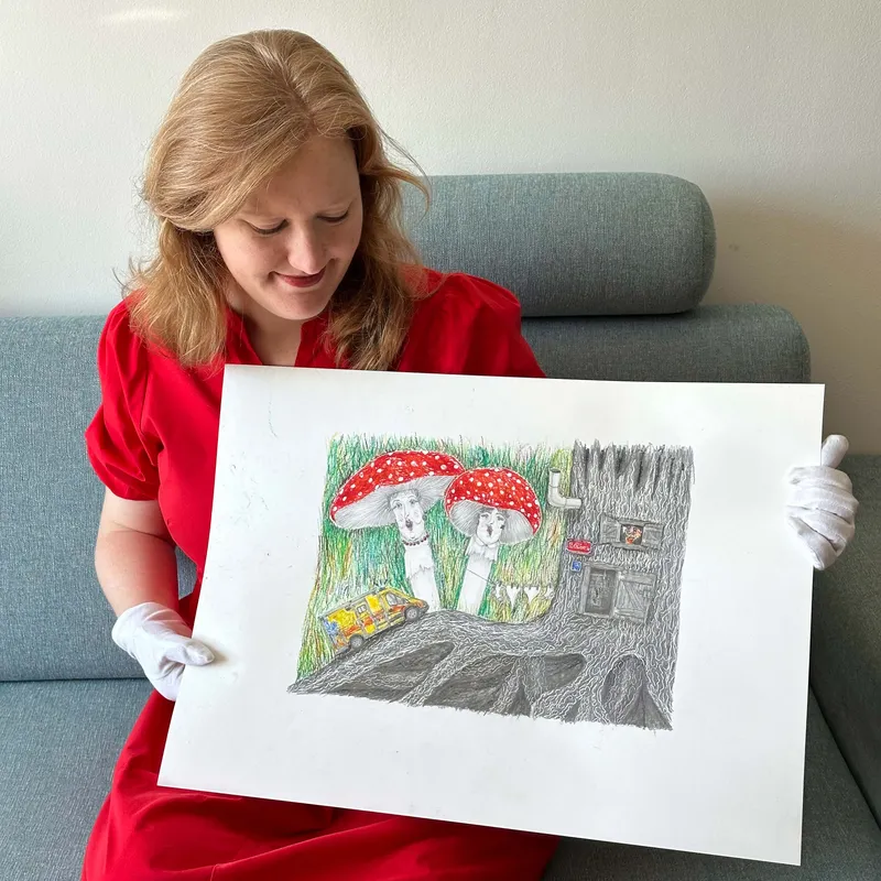 Muchomůrky – ilustrace z knihy Na houbách